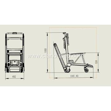 Good Price Foldable Electric Stair Climbing Wheelchair